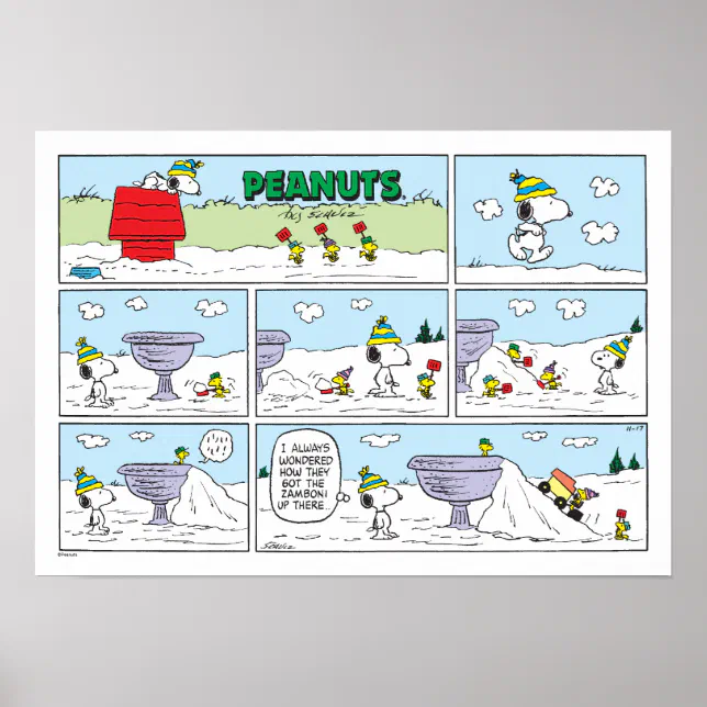 Snoopy & The Crew Poster | Zazzle