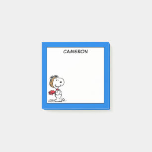 Snoopy The Flying Ace   Add Your Name Post-it Notes