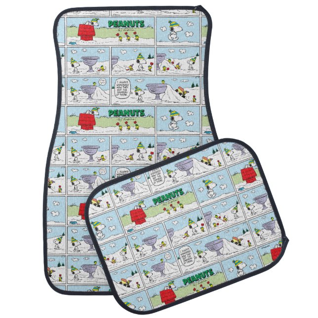 Snoopy & The Zamboni Crew Car Floor Mat (Set)