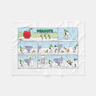 Snoopy & The Zamboni Crew Fleece Blanket