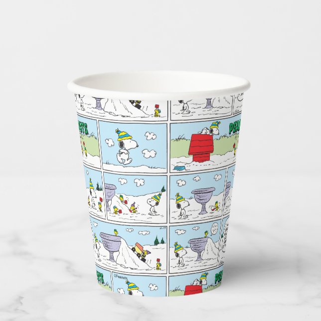 Snoopy & The Zamboni Crew Paper Cups (Front)