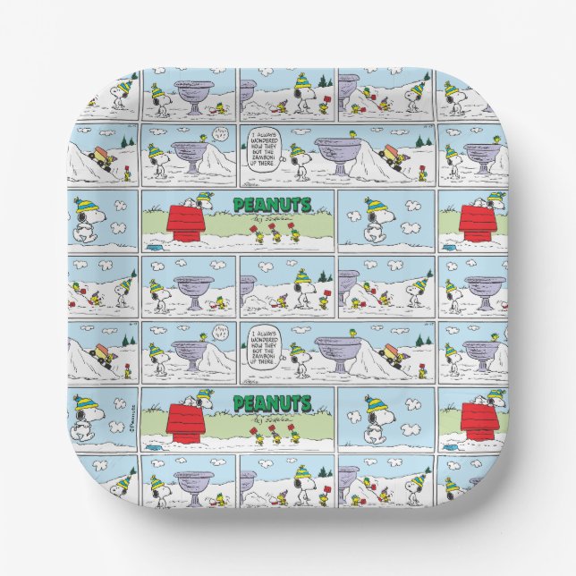 Snoopy & The Zamboni Crew Paper Plates (Front)