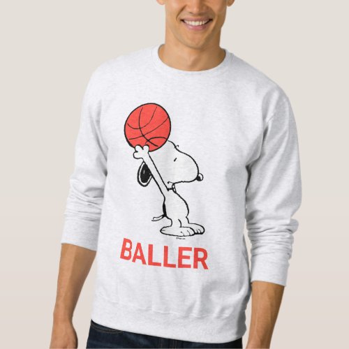 Snoopy Varsity Sports Basketball Sweatshirt