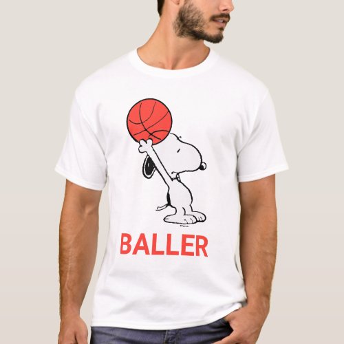 Snoopy Varsity Sports Basketball T_Shirt