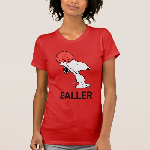 Snoopy Varsity Sports Basketball T_Shirt