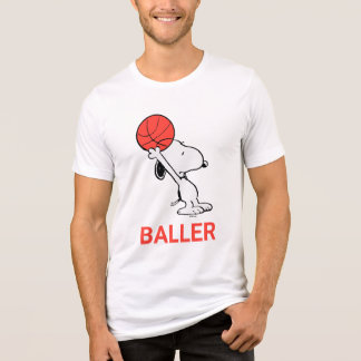 Snoopy Varsity Sports Basketball Tri-Blend Shirt