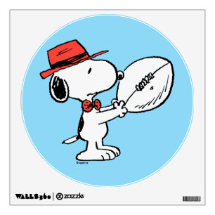 Snoopy Varsity Sports Pattern Wall Decal