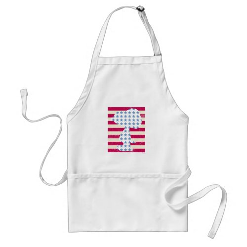 Snoopy Vintage Stars  Stripes Adult Apron