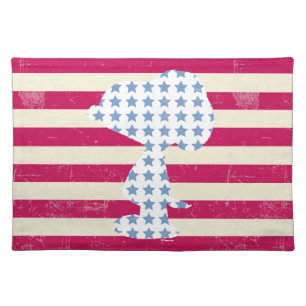 Snoopy Vintage Stars & Stripes Cloth Placemat