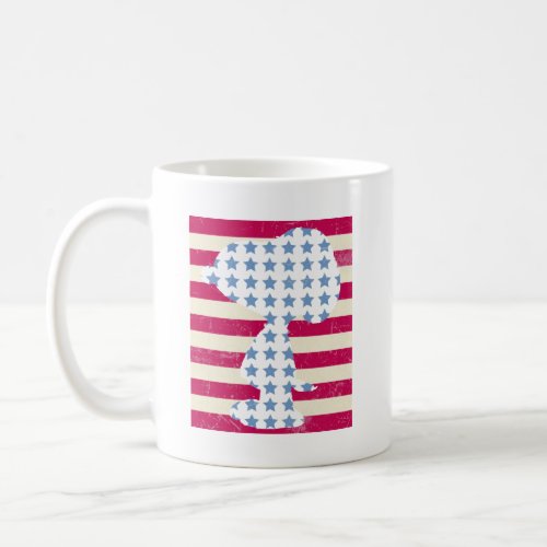 Snoopy Vintage Stars  Stripes Coffee Mug