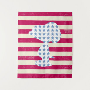Snoopy Vintage Stars & Stripes Tapestry
