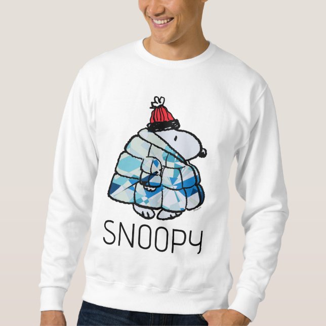Snoopy Winter Gem Puffer Jacket Sweatshirt (Front)