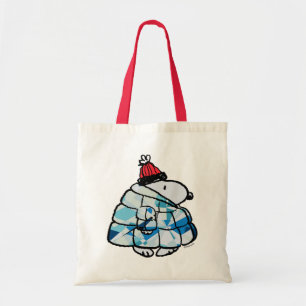 Snoopy Winter Gem Puffer Jacket Tote Bag