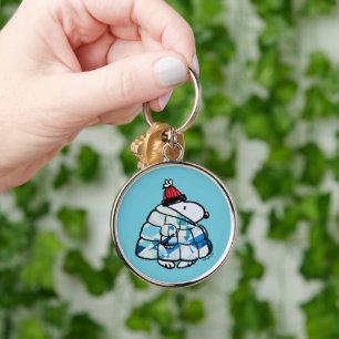 Snoopy Winter in Puffer Coat Keychain