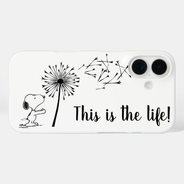 Snoopy With Dandelion Case-Mate iPhone Case (Back (Horizontal))
