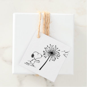 Snoopy With Dandelion Favor Tags