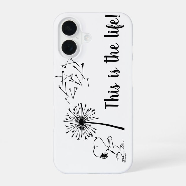 Snoopy With Dandelion Iphone Case (Back)