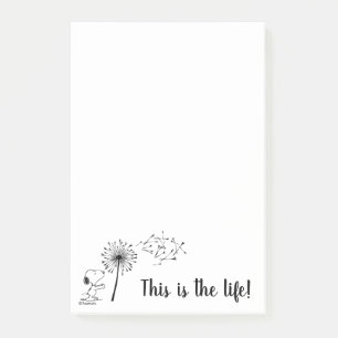 Snoopy With Dandelion Post-it Notes