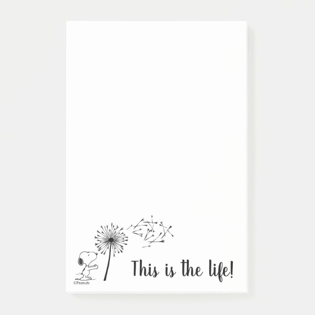 Snoopy With Dandelion Post-it Notes (Front)