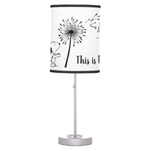Snoopy With Dandelion Table Lamp