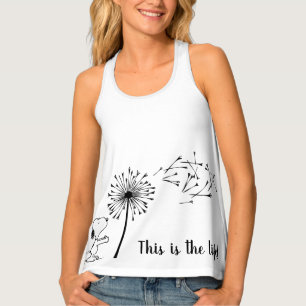 Snoopy With Dandelion Tank Top