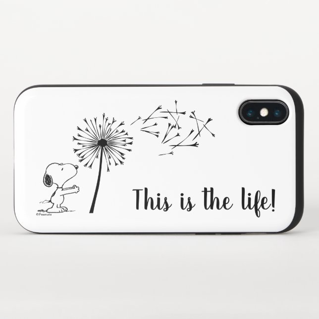Snoopy With Dandelion Uncommon iPhone Case (Closed)