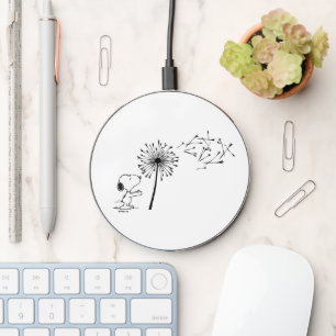 Snoopy With Dandelion Wireless Charger