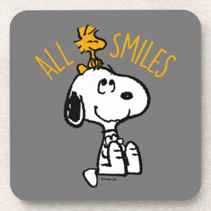 Snoopy & Woodstock - All Smiles Beverage Coaster