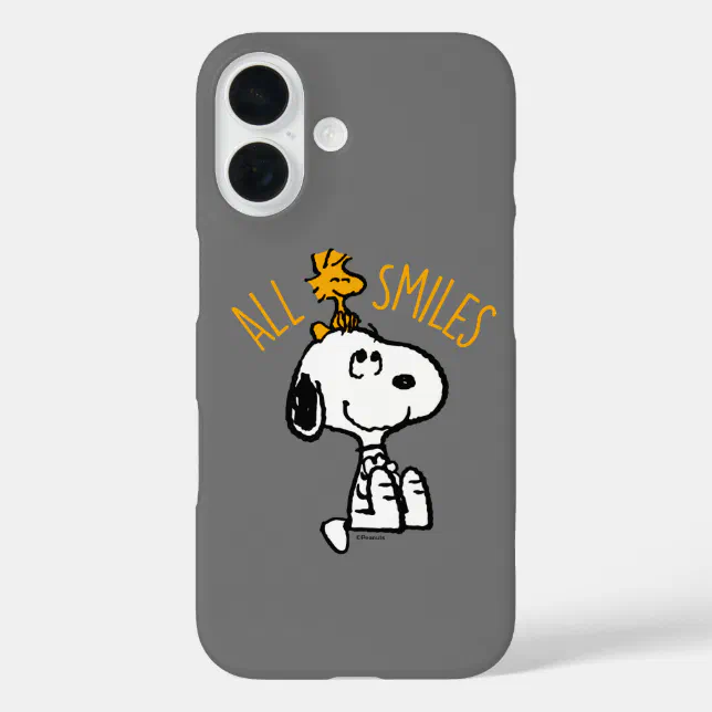 Snoopy & Woodstock - All Smiles Case-Mate iPhone Case | Zazzle