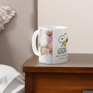 Snoopy & Woodstock Best Grandpa - Photo Coffee Mug