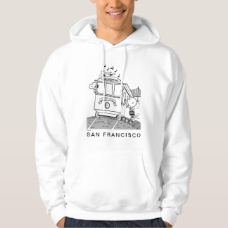 Snoopy, Woodstock, & Charlie Brown on a Trolley Hoodie