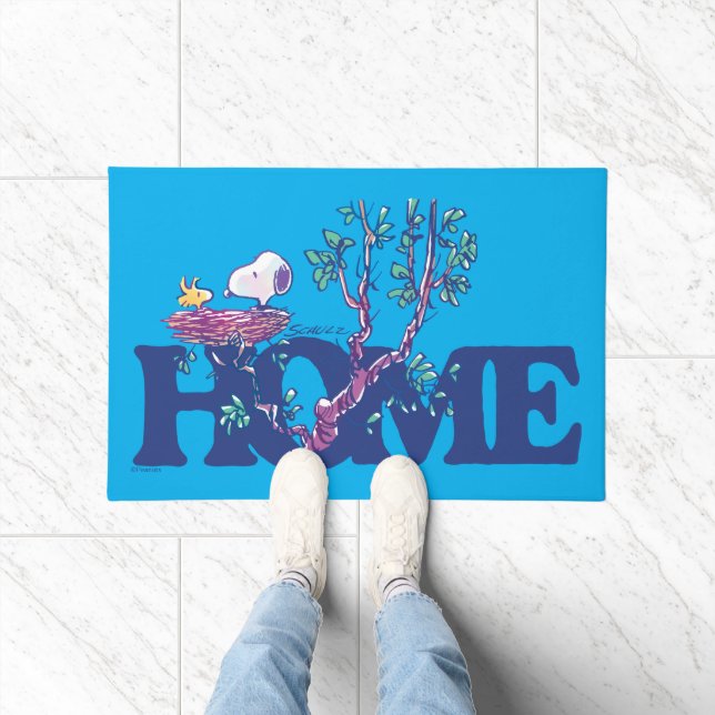 Snoopy & Woodstock Cozy Nesting Doormat (Indoor)
