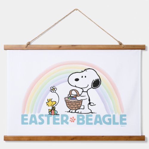 Snoopy  Woodstock _ Easter Beagle Hanging Tapestry