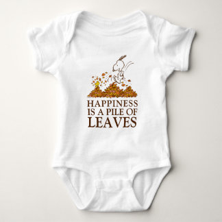Snoopy & Woodstock Fall Leaves Baby Bodysuit