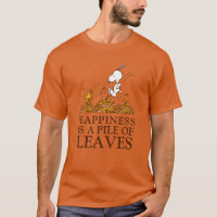 Snoopy & Woodstock Fall Leaves