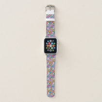 Snoopy & Woodstock Flower Pattern Apple Watch Band