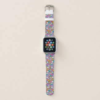 Snoopy & Woodstock Flower Pattern Apple Watch Band