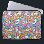 Snoopy & Woodstock Flower Pattern Laptop Sleeve<br><div class="desc">Check out this groovy Peanuts pattern featuring Snoopy and Woodstock.</div>