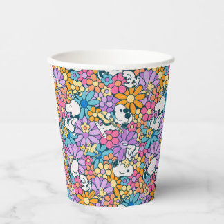 Snoopy & Woodstock Flower Pattern Paper Cups