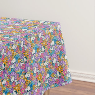 Snoopy & Woodstock Flower Pattern Tablecloth