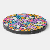 Snoopy & Woodstock Flower Pattern Wireless Charger (Front 2)