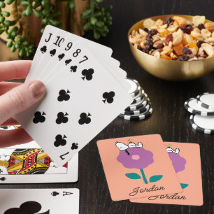 Snoopy & Woodstock Flower Whistle Playing Cards