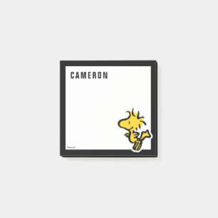 Snoopy & Woodstock Fun & Flowers Add Your Name Post-it Notes