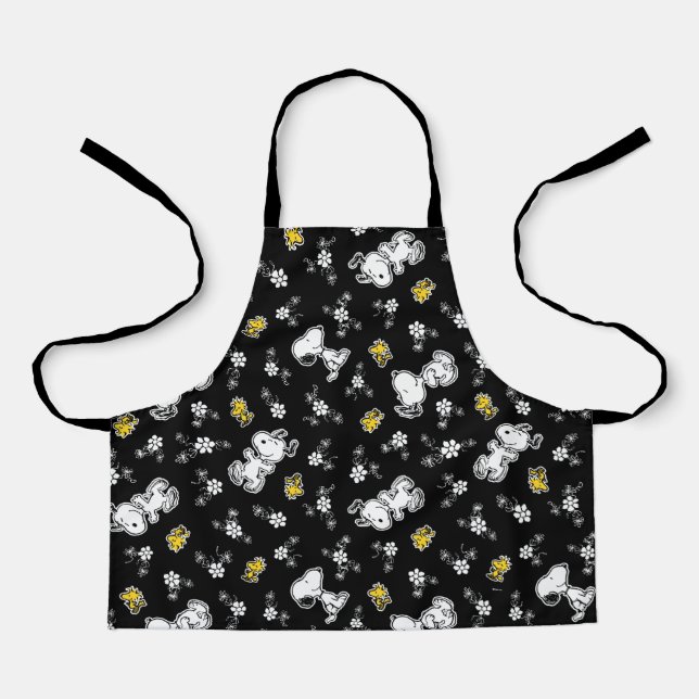 Snoopy & Woodstock Fun & Flowers Apron (Front)