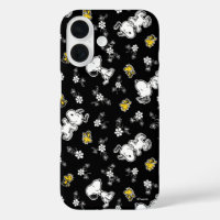 Snoopy & Woodstock Fun & Flowers iPhone 16 Case