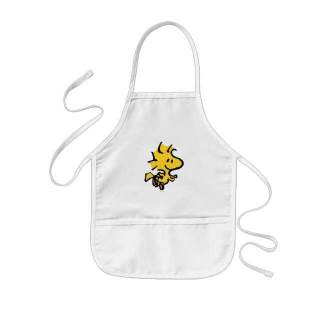 Snoopy & Woodstock Fun & Flowers Kids' Apron (Front)