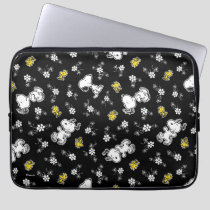 Snoopy & Woodstock Fun & Flowers Laptop Sleeve