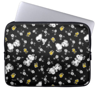 Snoopy & Woodstock Fun & Flowers Laptop Sleeve