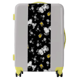 Snoopy & Woodstock Fun & Flowers Luggage