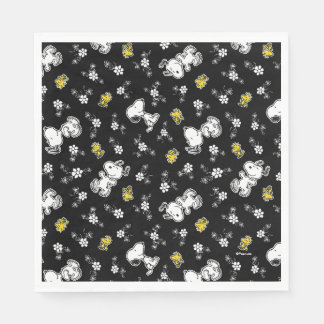 Snoopy & Woodstock Fun & Flowers Napkins